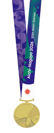 Gold medal — 20th Asian Games Aichi-Nagoya 2026